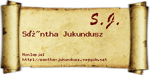 Sántha Jukundusz névjegykártya